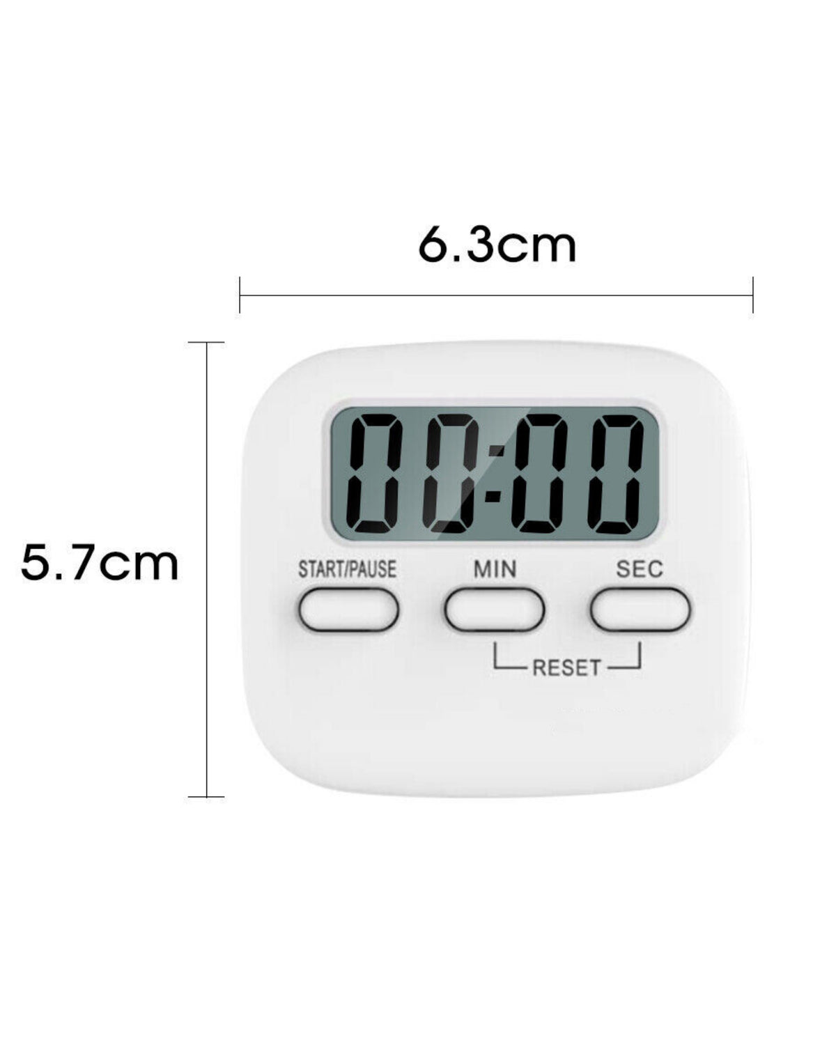 Kitchen Timer LCD Digital Magnetic Loudly Alarm Countdown 99min