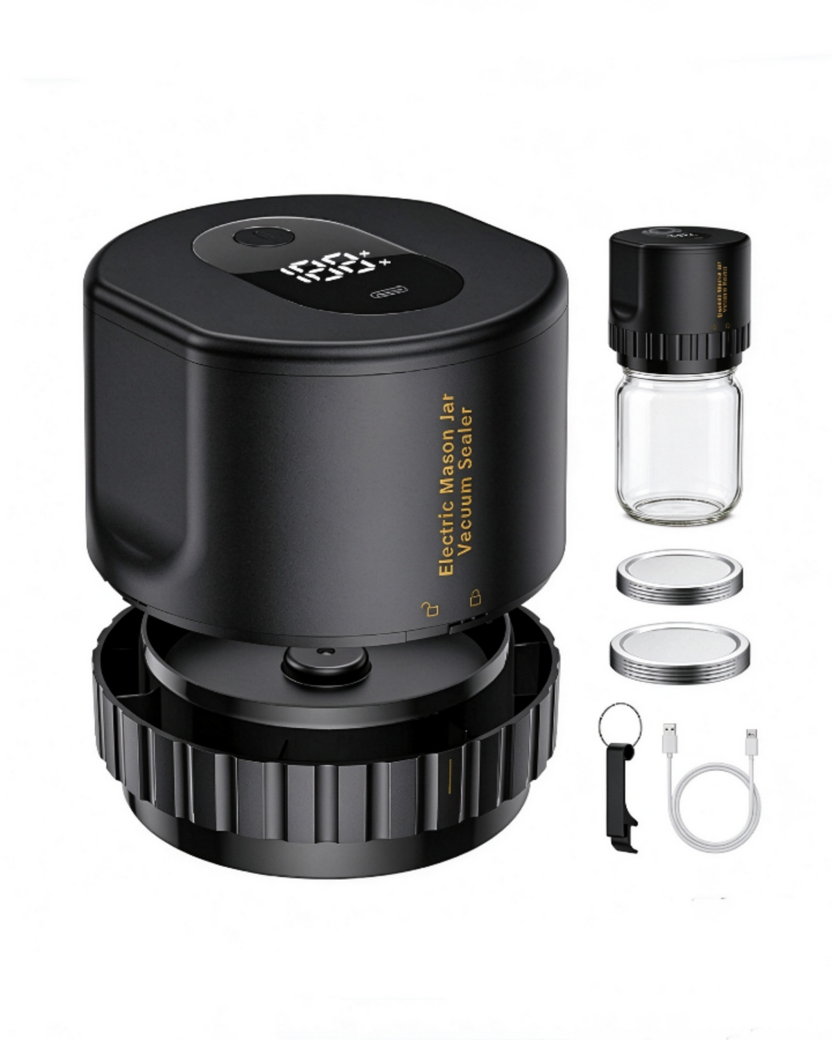 Electric Mason Jar Vacuum Sealer for Food Storage