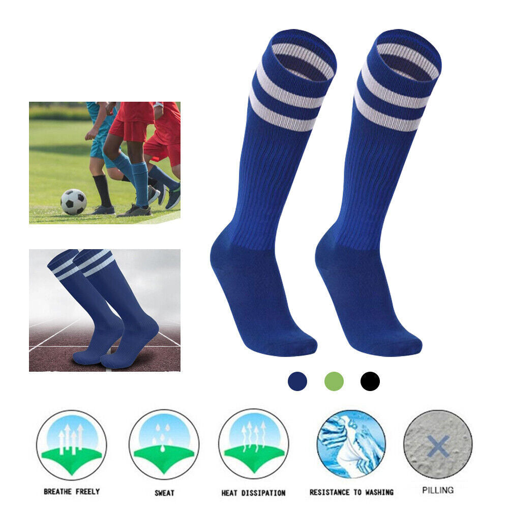 Kids Adult High Knee Soccer Football Socks