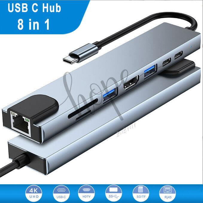 6in1/8in1/11in1 USB-C Type C Hub HDMI USB 3.0 HUB Adapter For MacBook Pro iPad