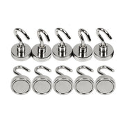10x Strong Rare Earth Neodymium N38 Magnetic Hanger Holder Magnet Hooks 5.5kg