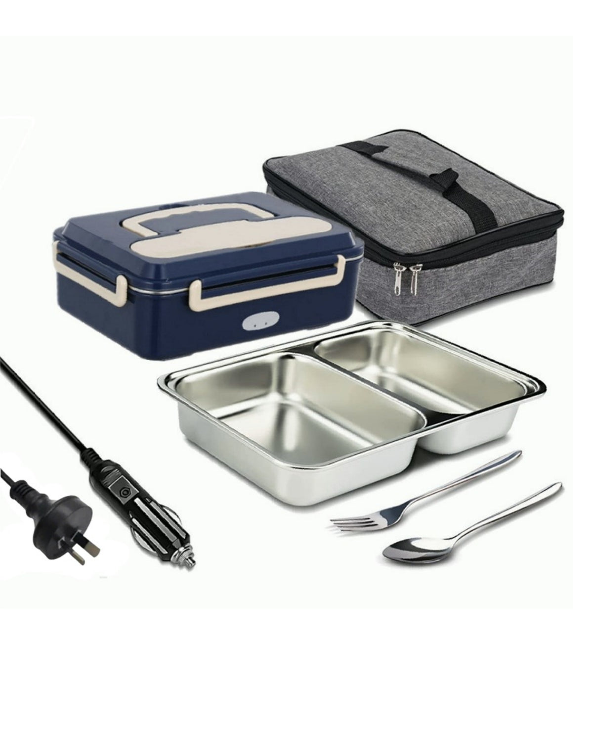 12V 24V 240V Electric Lunch Box Food Heater Heating Lunchbox Food Warmer for Car