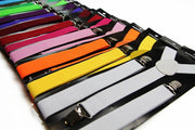 Mens Suspenders Braces Elastic Strong Adjustable Formal Wedding