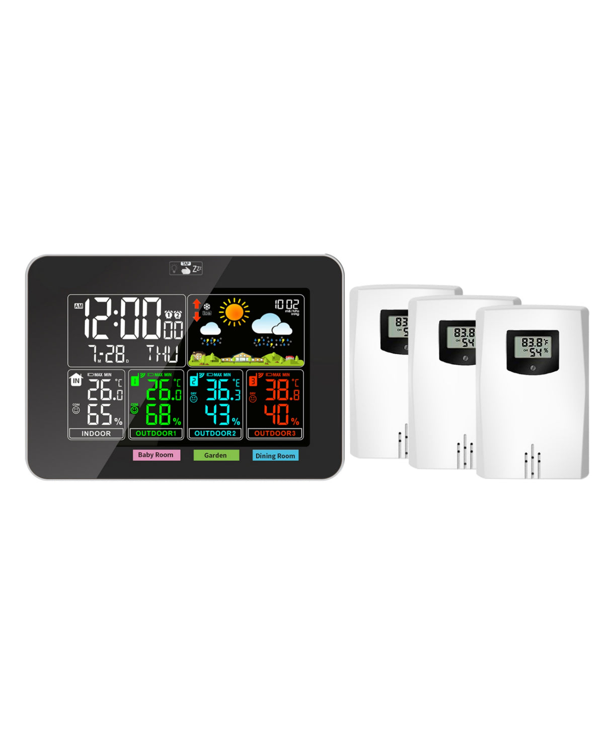 Wireless Weather Station Thermometer Temperature Humidity Monitor