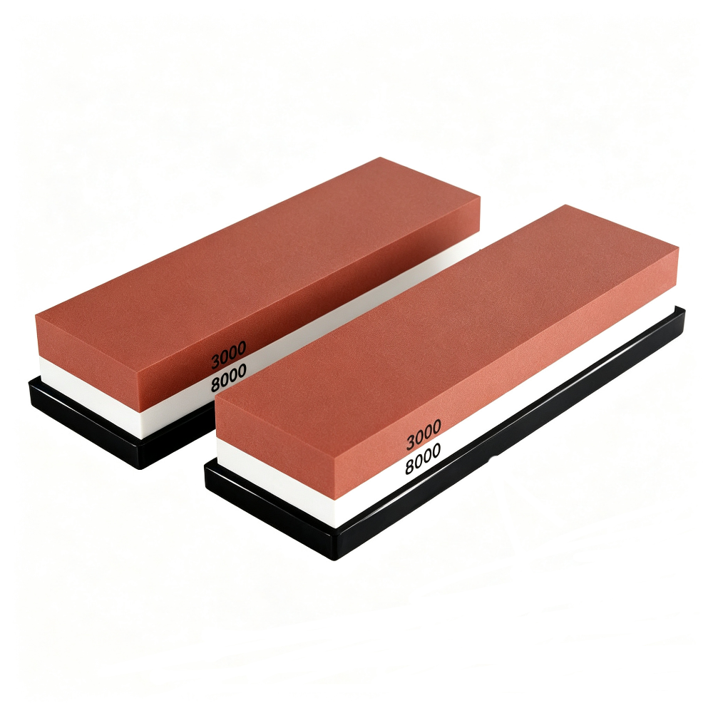 Dual Water Stone 3000/8000 Whetstone Knife Sharpener Sharpening Flattening 2PCS