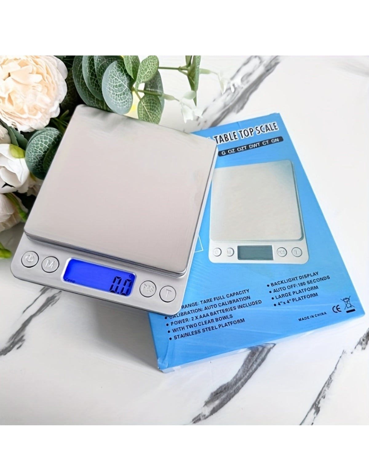Small Kitchen Scale, 500g/ 0.01g Small Gram Weight Scale Weight Grams and Oz