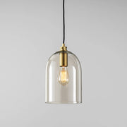Willow Dome Glass Pendant Light - Gold