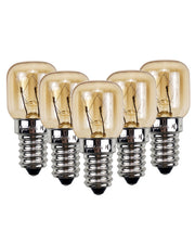 5Pcs 15W E14 Himalayan Salt Lamp Globe Bulb Light Bulbs Heat Resisting